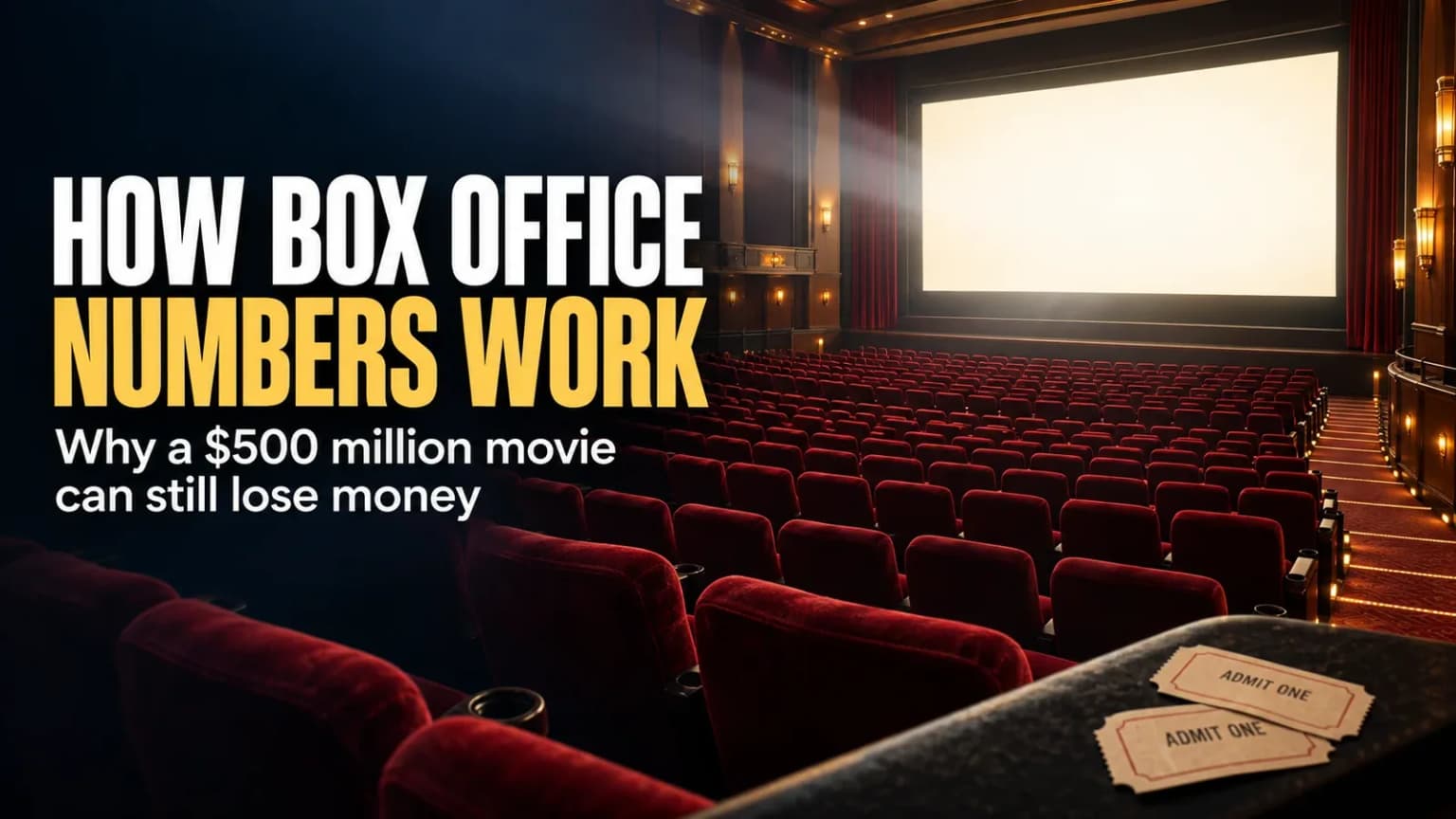How Box Office Numbers Work: Why a $500 Million Movie Can Still Lose Money