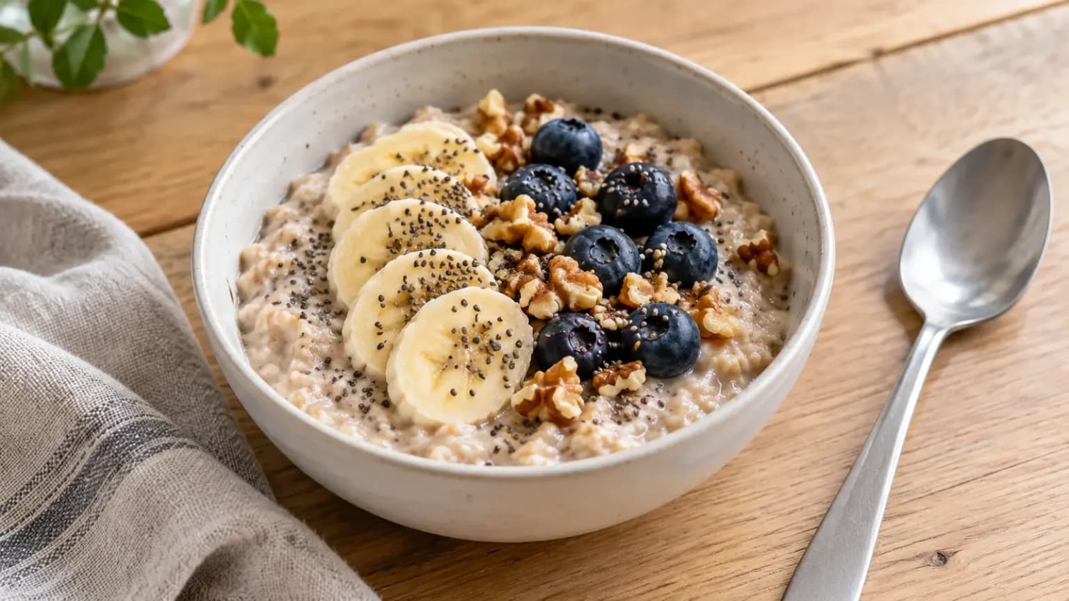 Plant-packed oatmeal breakfast bowl (1)